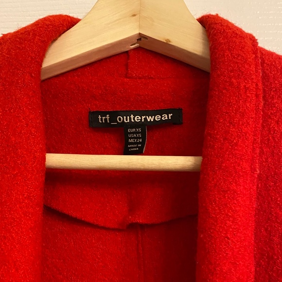 Zara Red Women's Overcoat - Size XS - Picture 3 of 3